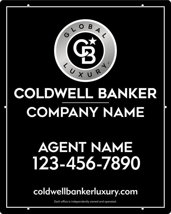 Agent Hanging Sign Panel, 30h x 24w, 3MM Aluminum Composite