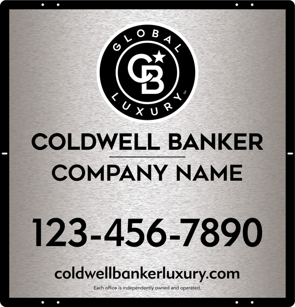 Office Sign Panel, 25h x 24w, 3MM Brushed Aluminum Composite