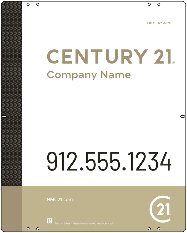 Aluminum Yard Panel 30x24 DF - Century 21 | Lowen Sign