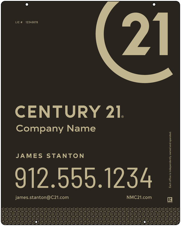 Steel Hanging Panel 30x24 DF - Century 21 | Lowen Sign