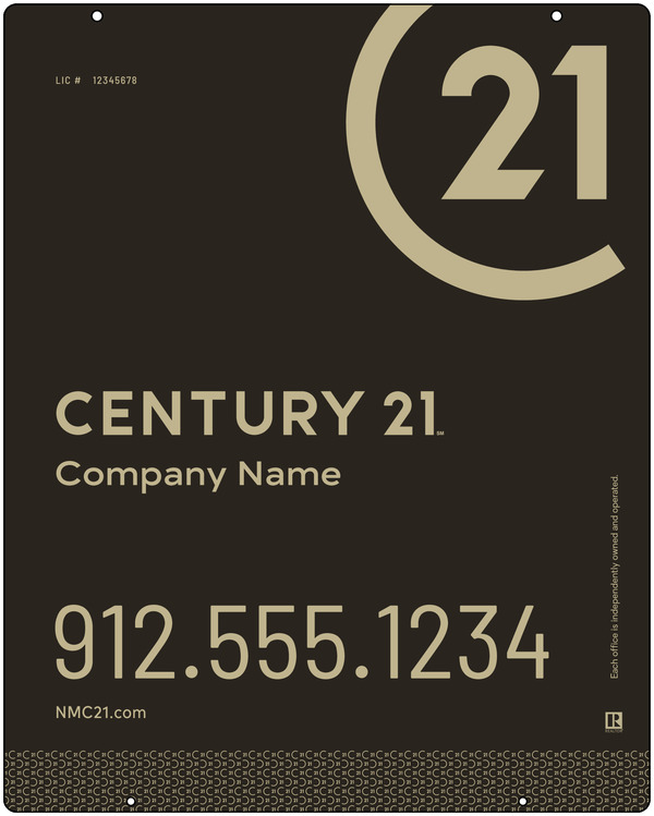 Aluminum Composite Hanging Panel 30x24 DF - Century 21 | Lowen Sign