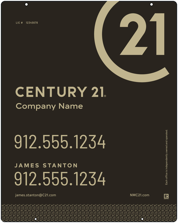 Steel Hanging Panel 30x24 DF - Century 21 | Lowen Sign