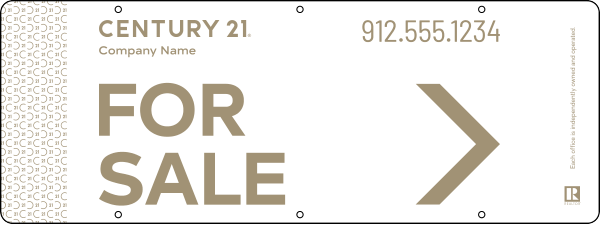 Steel Directional For Sale Panel 9x24 - Century 21 | Lowen Sign