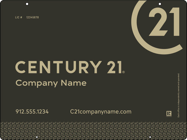 Steel Hanging Panel 18x24 DF - Century 21 | Lowen Sign