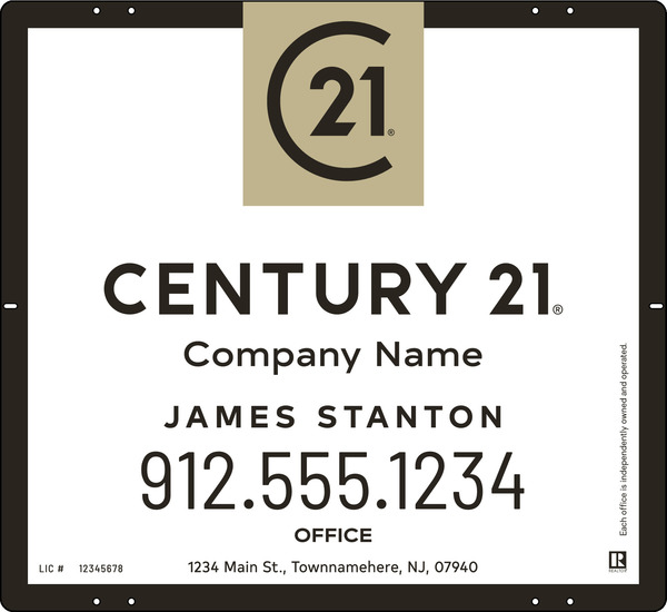 Steel Agent Yard Panel 22x24 - Century 21 | Lowen Sign