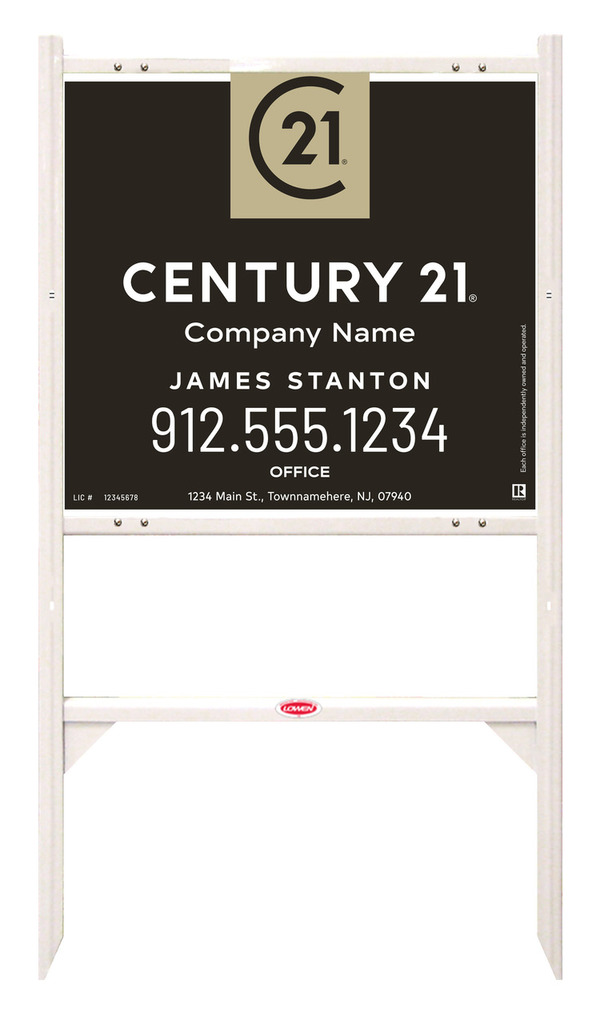 Gibraltar Frame and Agent Panel Unit 22x24 White - C21 | Lowen Sign