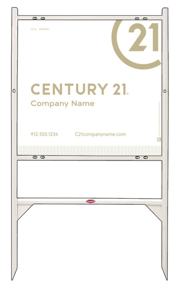 Gibraltar Frame and Steel Panel Unit 22x24 White - C21 | Lowen Sign