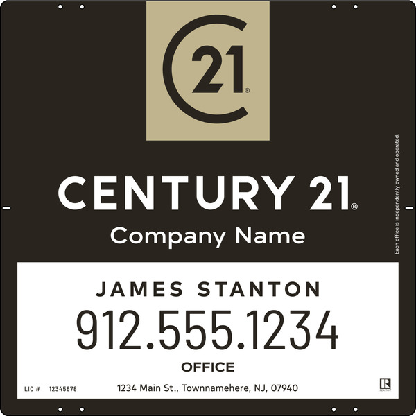 Steel Agent Yard Panel 24x24 - Century 21 | Lowen Sign