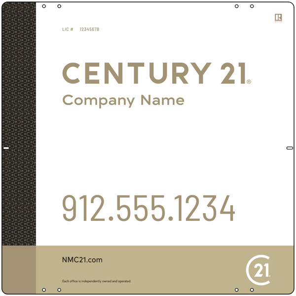 Steel Yard Sign Panel 24x24 DF - Century 21 | Lowen Sign