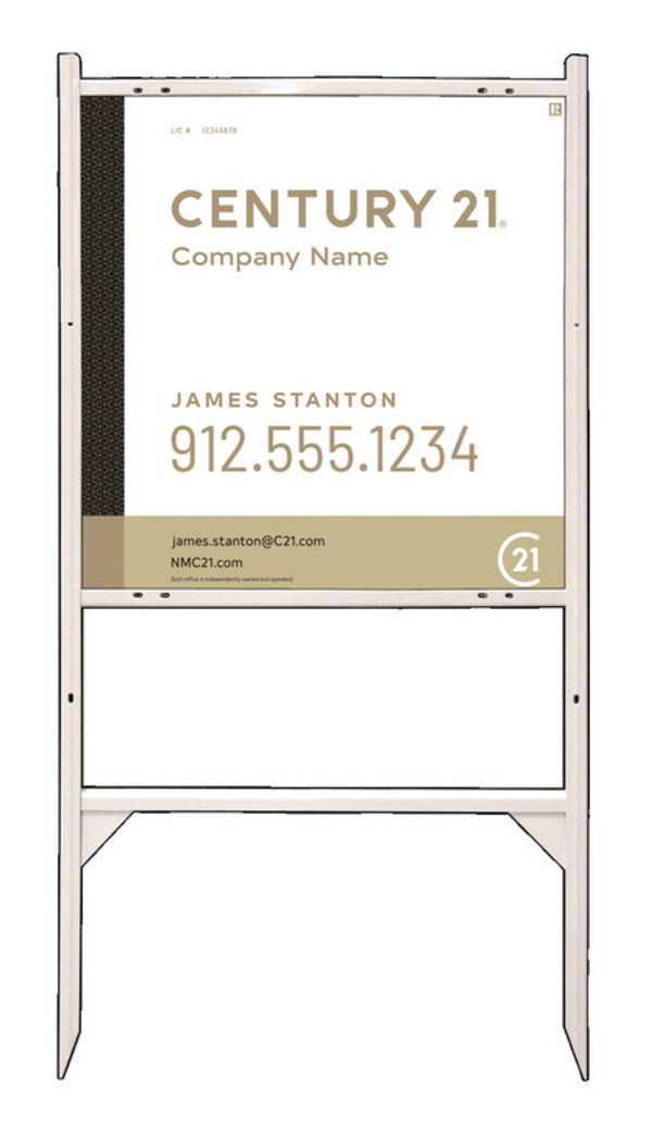 Gibraltar Frame 24x24 Steel Executive White - Century 21 | Lowen Sign