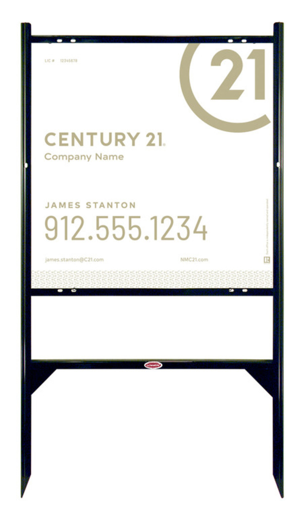 Gibraltar Frame 24x24 Steel Modern - Century 21 | Lowen Sign