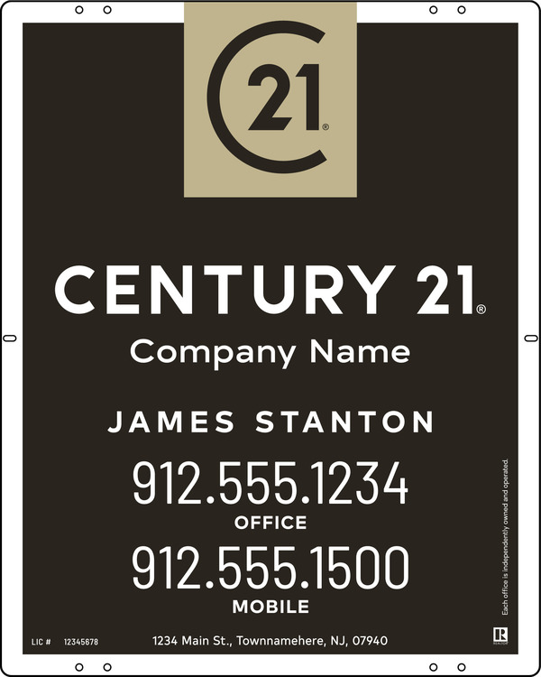 Steel Agent Yard Panel 30x24 - Century 21 | Lowen Sign