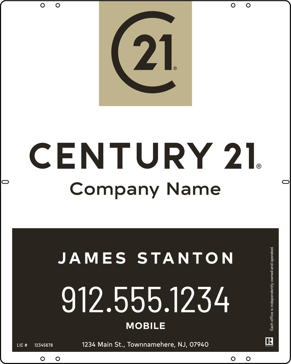 Steel Agent Yard Panel 30x24 - Century 21 | Lowen Sign