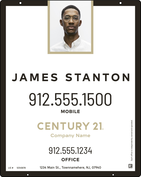 Steel Agent Photo Centric Hanging Panel 30x24 - C21 | Lowen Sign