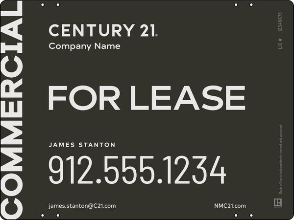 Century 21 Commercial Agent Panel 18x24 Steel - C21 | Lowen Sign
