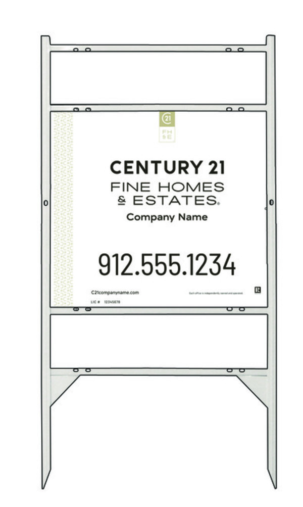Thor Frame 22x24 Steel White  - Century 21 | Lowen Sign