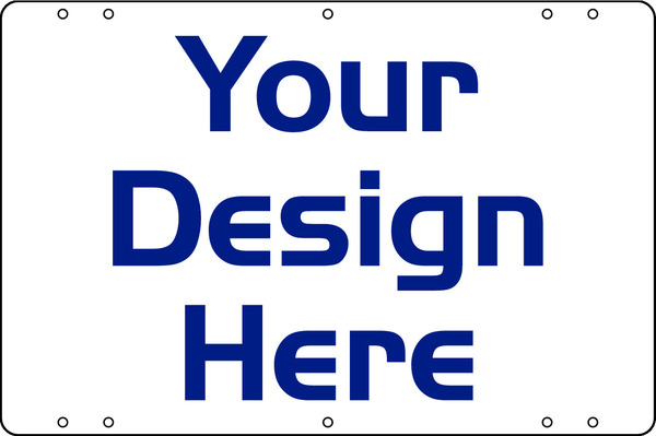 Real Estate Sign Panel,  24 GA Steel 12h x 18w