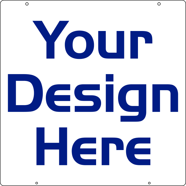 Real Estate Reflective Hanging Sign Panel with grommets, .063 Aluminum 24h x 24w