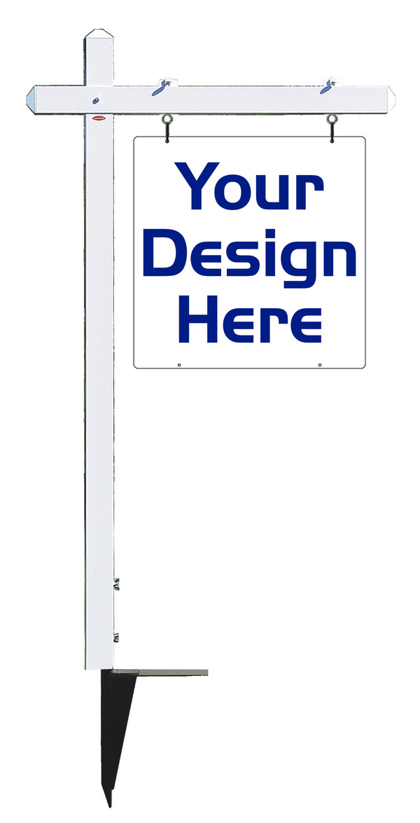 24h x 24w Aluminum Sign Post Unit