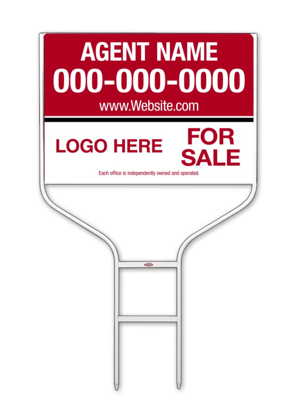 white round rod frame and sign panel unit, 24 GA steel 18h x 24w