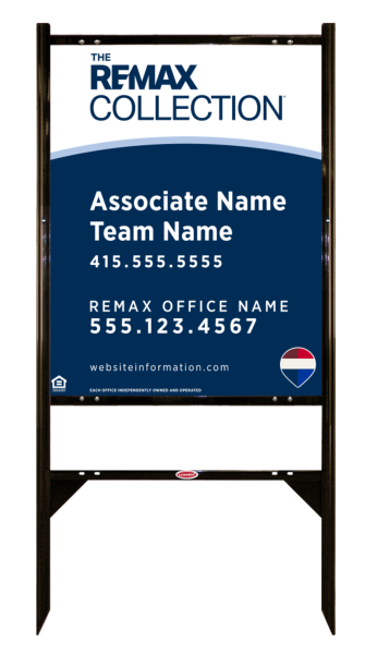 Angle Iron Frame and Collection Associate Names, Team Name Sign Unit,  30h x 24w, .040 Aluminum