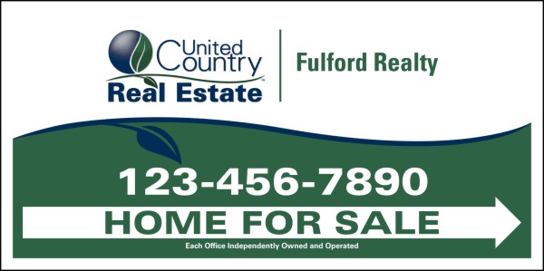 Home For Sale Sign Panel, 24 GA steel 12h x 24w
